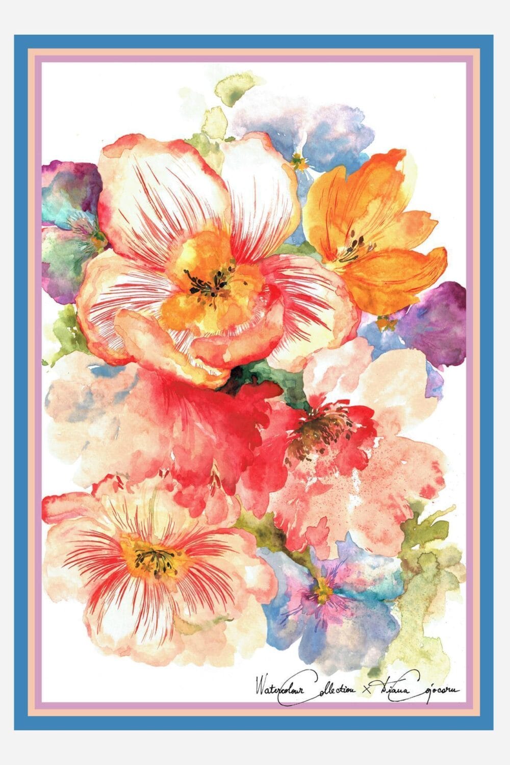 Tulpen Glory Großer Schal - dianacojocaru.de