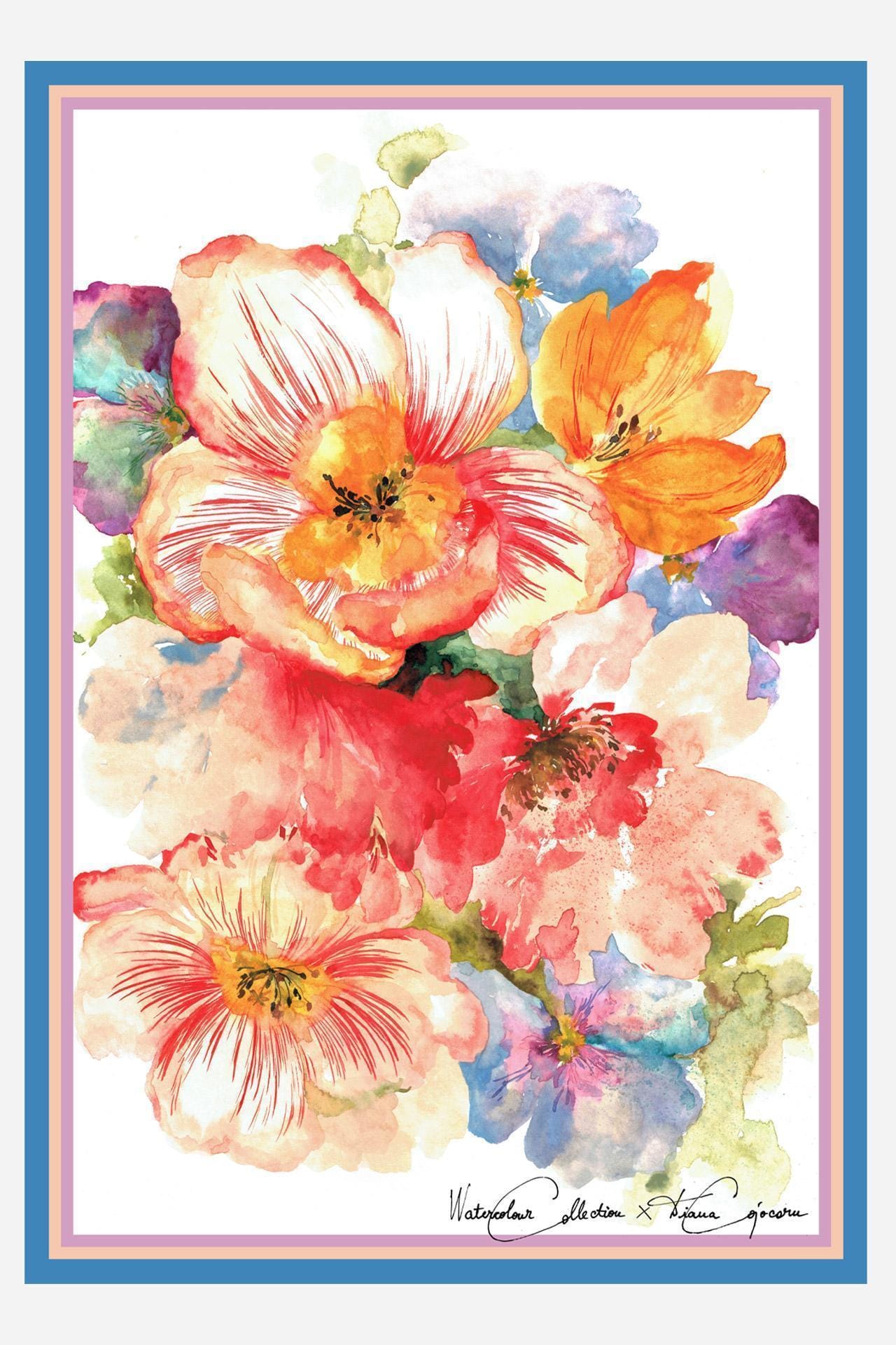 Tulpen Glory Großer Schal - dianacojocaru.de