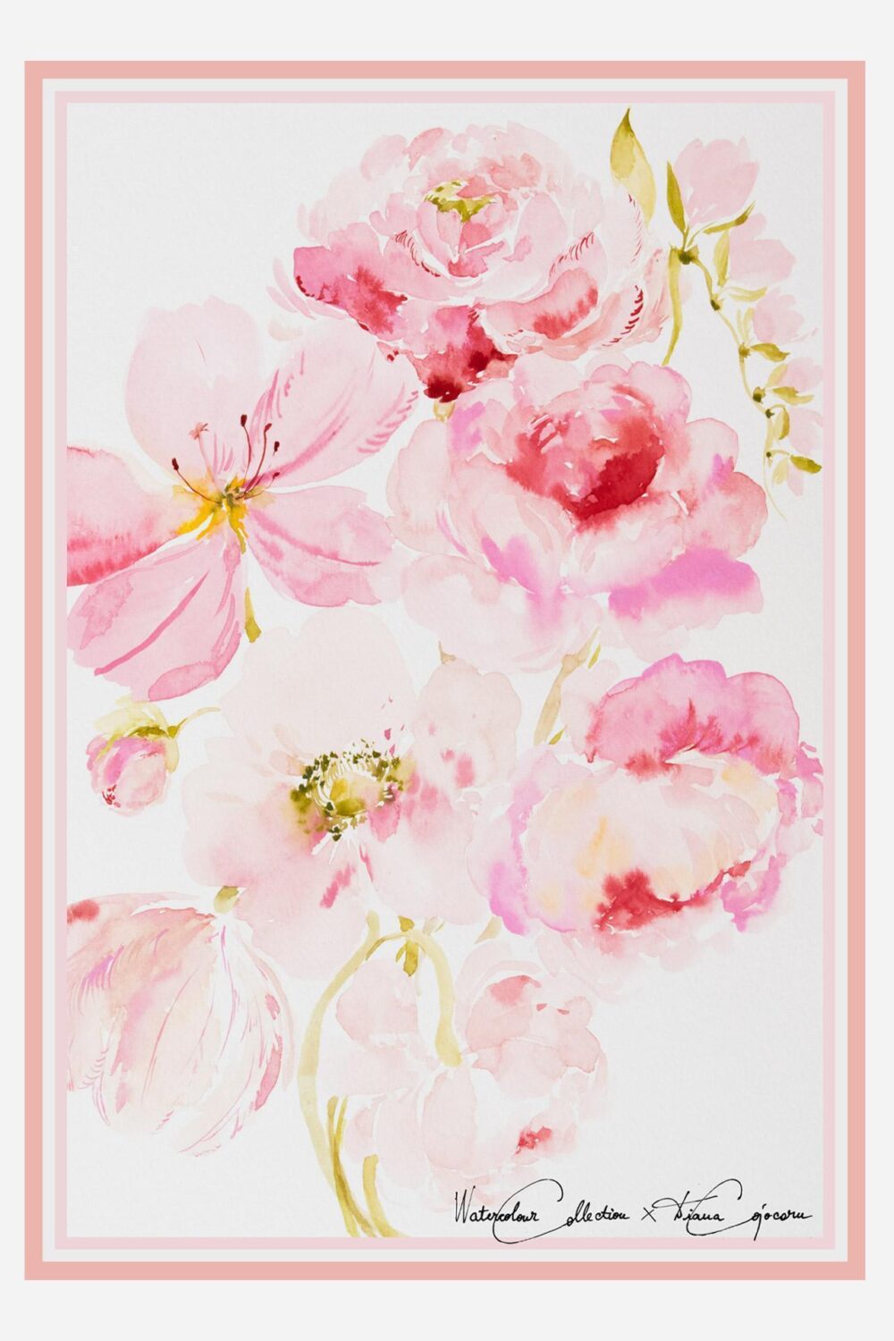 Rose Überdosis 100 x 70 cm - dianacojocaru.de