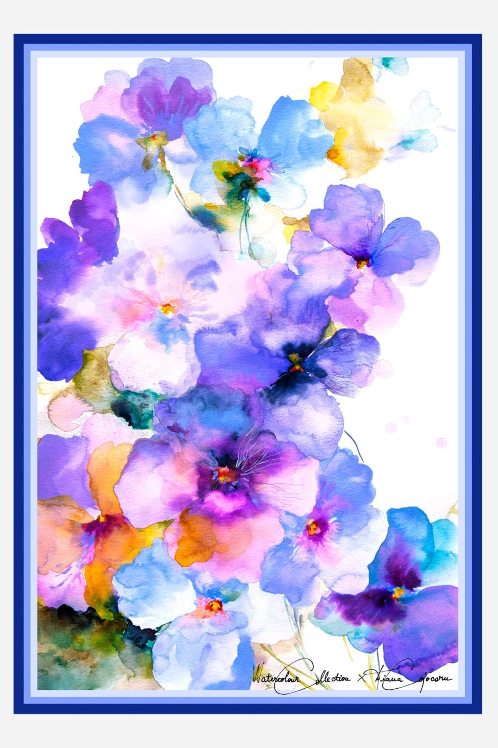 Blaues Königreich Großes Halstuch - dianacojocaru.de