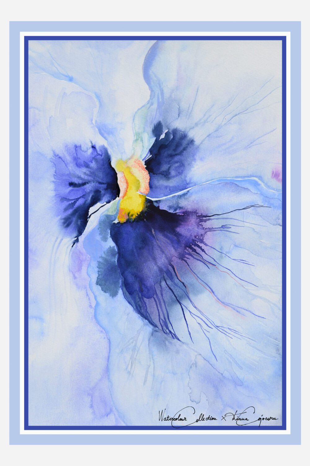 Stiefmütterchen-Dynastie 100 x 70 cm - dianacojocaru.de