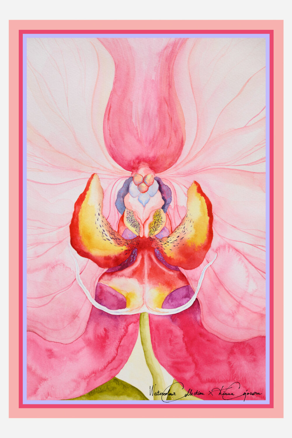 Ungezähmte Orchidee 100 x 70 cm - dianacojocaru.de
