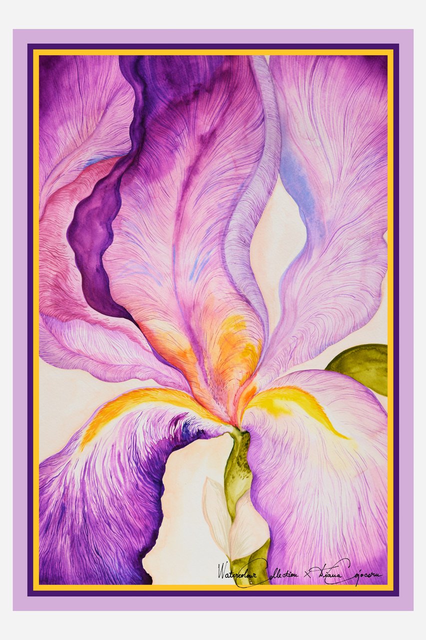 Eine Blume in der Zeit 100 x 70 cm - dianacojocaru.de