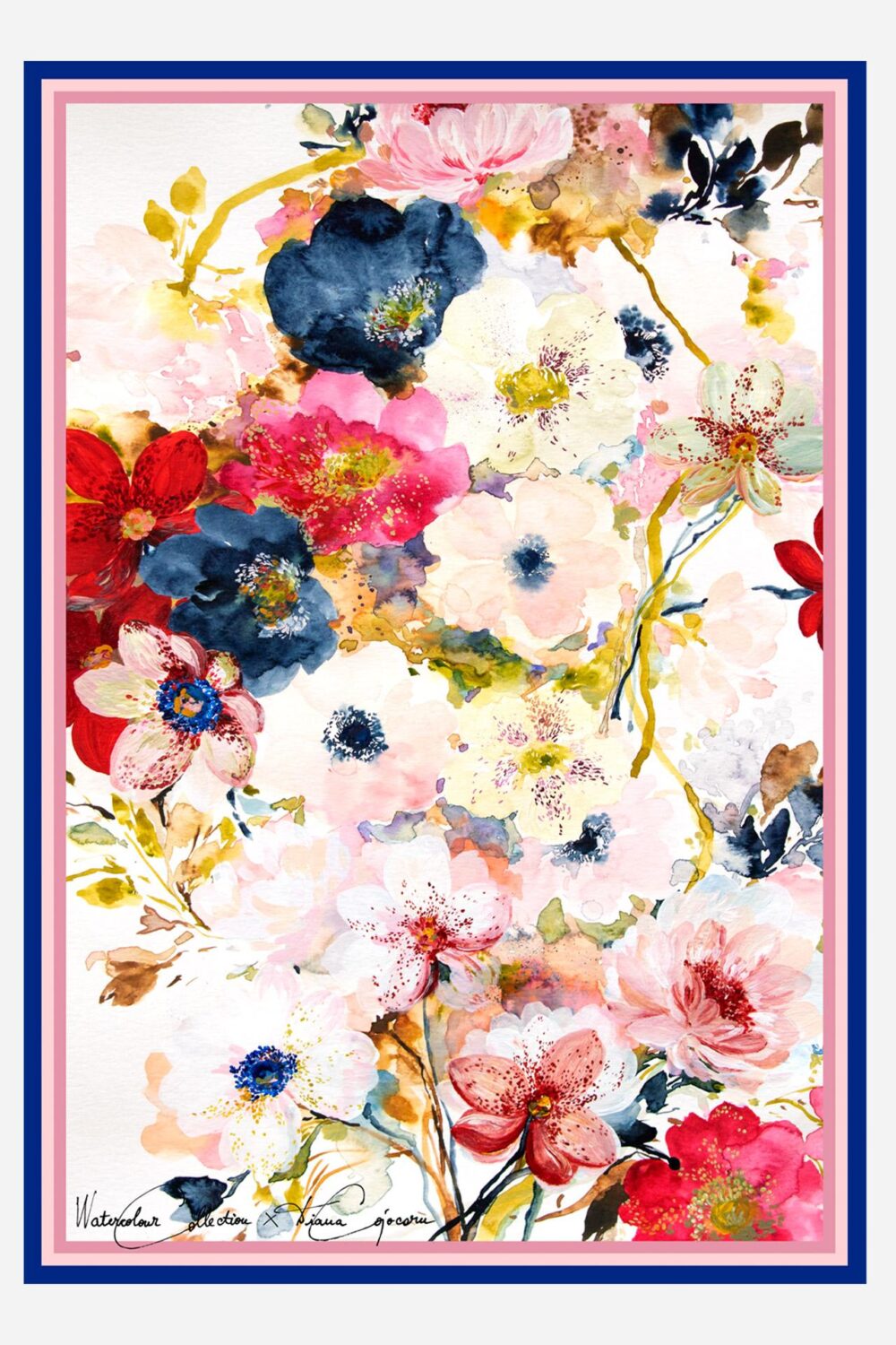 Hellebores Freckled Seidenschal 100 x 70 - dianacojocaru.de