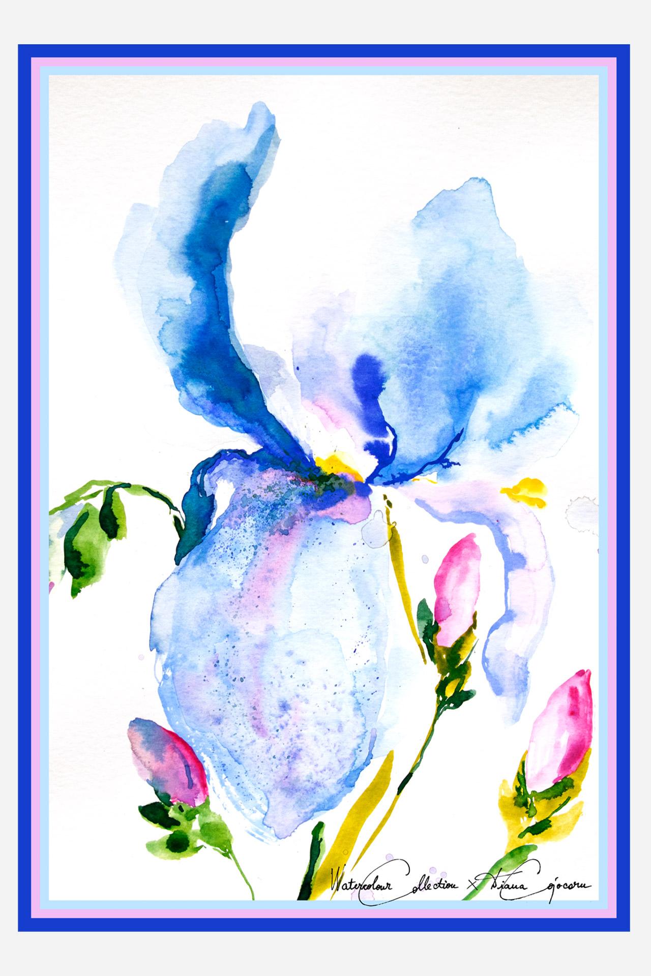 Makro Iris Großes Halstuch - dianacojocaru.de