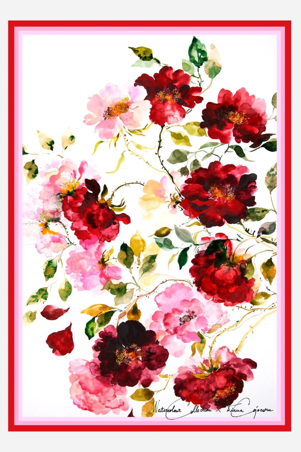 Rose Garden Großer Schal - dianacojocaru.de