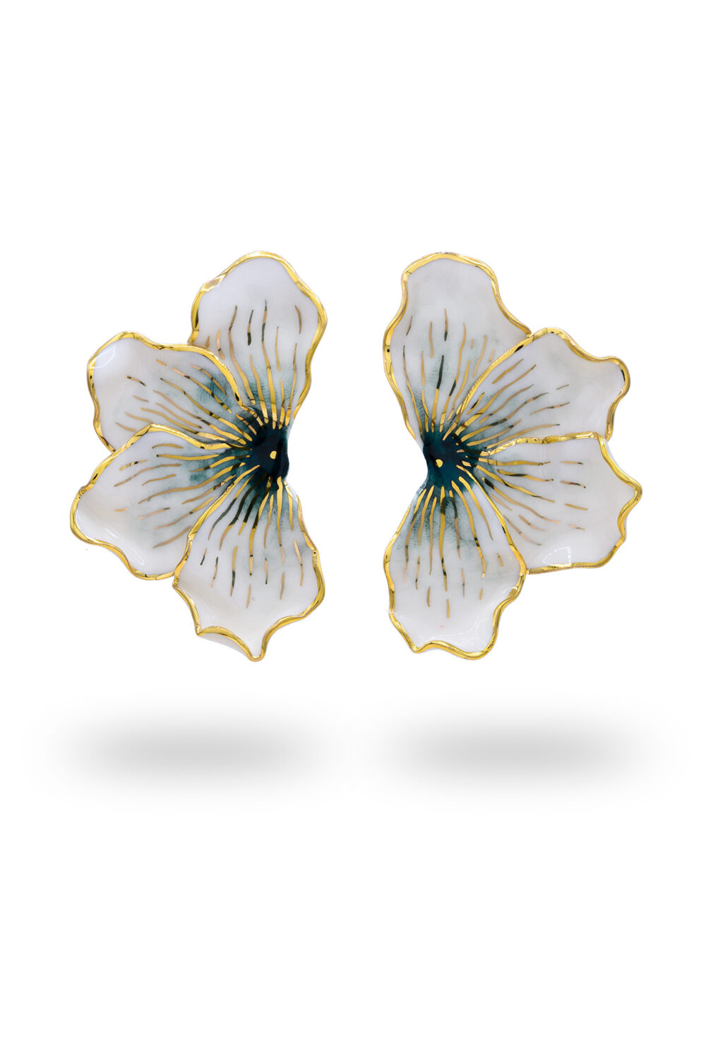 Halbe Blumen Millennium Star Ohrringe - dianacojocaru.de